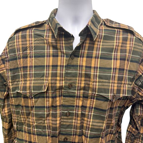 RARE Polo Ralph Lauren Mens L Military Classic Fit Camo Long button up long - Picture 4 of 4
